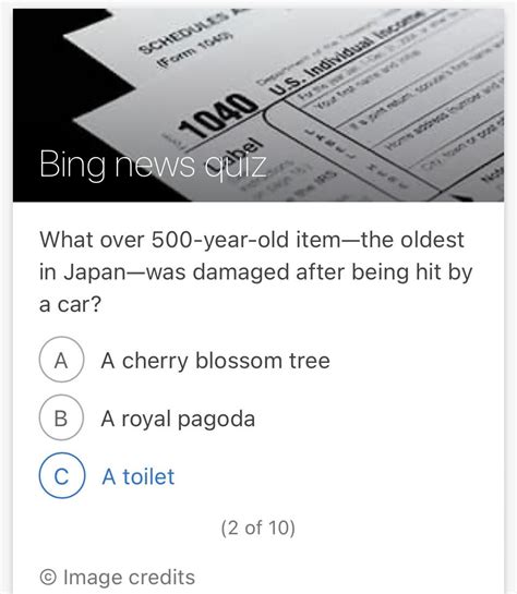 Bing News Quiz Daily Contributor