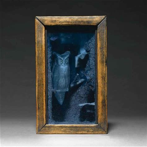 Joseph Cornell Untitled Owl Box 1946 1948 Mutualart