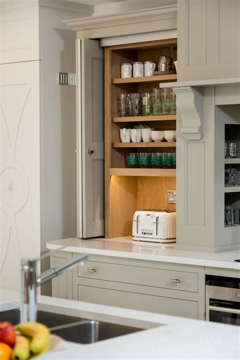 Counter Bi Fold Slide And Hide Kitchen Doors Hidden Kitchen Inside