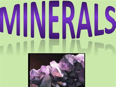 Ppt Minerals Powerpoint Presentation Free Download Id2069225