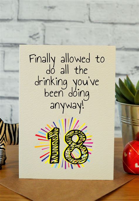 These many pictures of funny sayings for 18th birthday cards list may become your inspiration and informational purpose. Funny 18th birthday cards, 18th birthday gifts, 18th gift ...