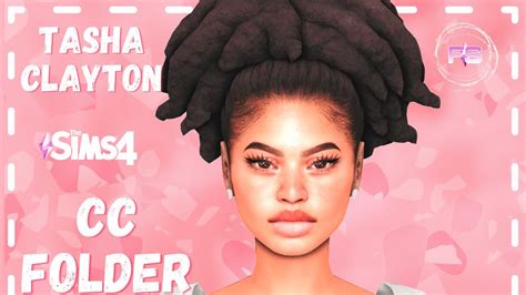 💙 Tasha Clayton Cc Folder And Sim Download Sims 4 Cas Youtube