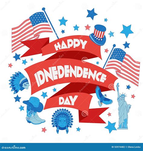 Independence Day Banner Clip Art