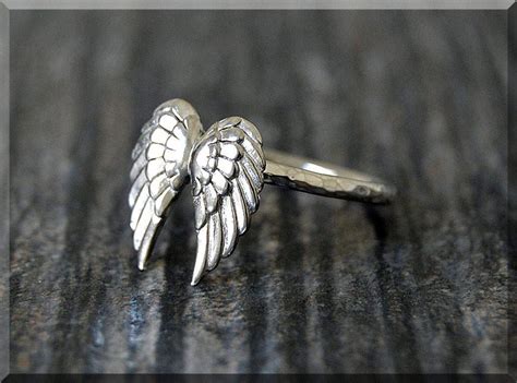 Angel Wings Ring Sterling Silver Angel Wings Ring Angel