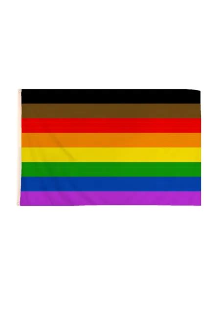 8 Colour Pride Flag 5ft X 3ft Gay Rainbow Festival Flags Lgbt Equality F77329 6 25 Picclick