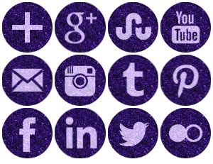 Download social media icons in png, svg, eps, ai, and other file formats. Free Purple Sparkle Social Media Icons - Geek Fairy Design ...
