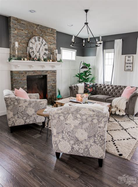 A Cozy Rustic Glam Living Room Makeover For Fall The