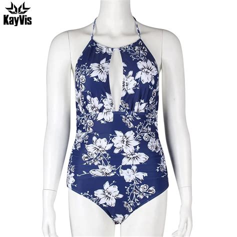 Kayvis 2019 New Sexy One Piece Swimsuits Women Print Monokini Female