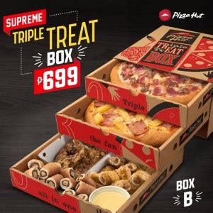 Pizza Huts Supreme Triple Treat Box For Php699 PROUD KURIPOT