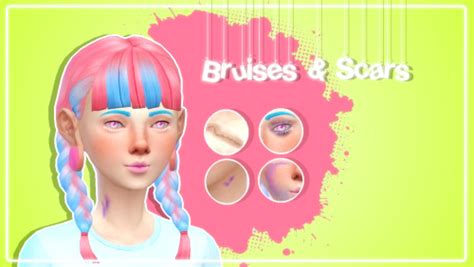 Pastel Sims ♡ Bruises And Scars Teen Elder Love 4 Cc Finds