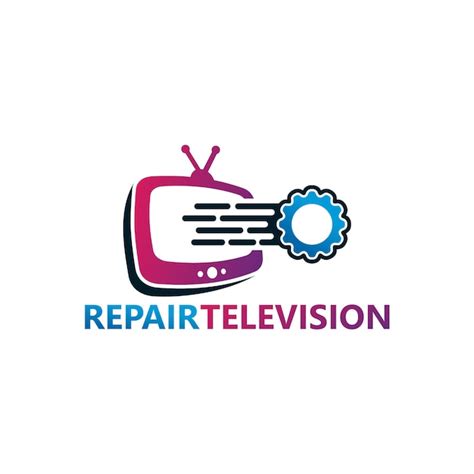 Premium Vector Repair Television Logo Template Design Vector Emblem