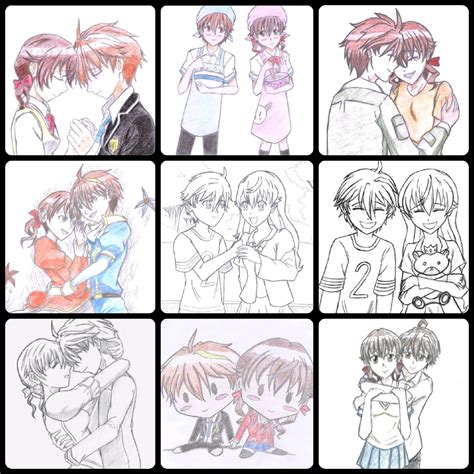 Just Sharing A Few Of My Fan Arts Of My Top Most Favorite Anime Love Team Of All Time Shu Ouma