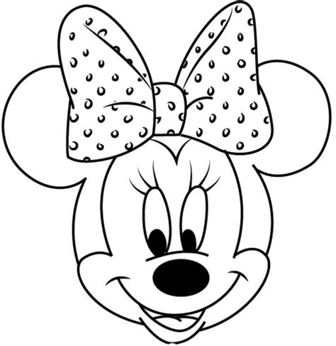 Gambar Mudah Sketsa Menggambar Wajah Minnie Mouse Mickey Clubhouse