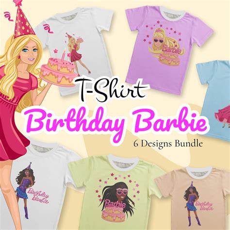 Barbie T Shirt Design Templates Bundle Masterbundles
