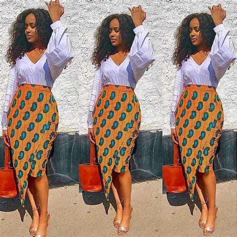 Asymmetrical SKIRT JOSY African Fashion Skirts Ankara Skirt Styles