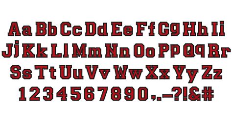 Fill Stitch Varsity Collegiate Type Font Alphabet Machine Etsy