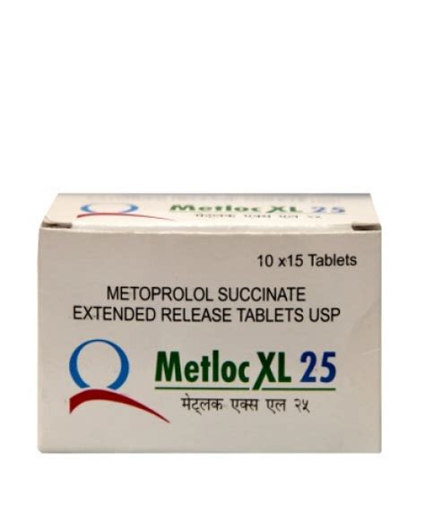 Metloc Xl 25mg Tablet 15s Schedule H 15 Tablets In A Strip
