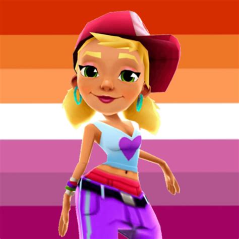 Aesthetic Subway Surfers Icon Pink