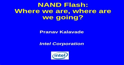 Nand Flash Where We Are Where Are We Going€ · Nand Scaling Trend 2d