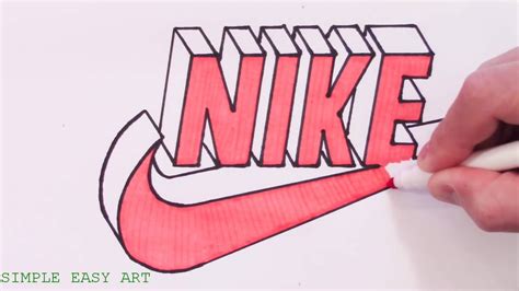How To Draw Nike Logo In 3d Best Youtube