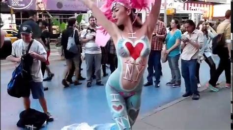 Amazing Bodypainting Festival New Annual Bodypainting Day New York Usa Youtube