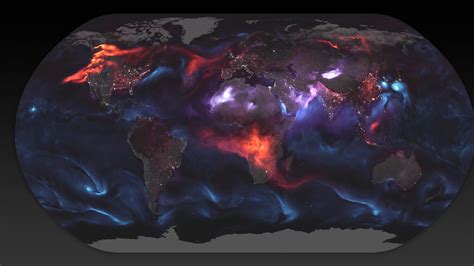 Nasa Aerosol Map Shows Clouds Of Dust Carbon And More Over The Earth