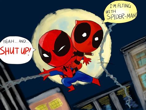 deadpool and spider man by sylviez on deviantart deadpool and spiderman deadpool cute deadpool