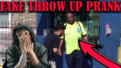 Fake Throw Up Prank In The Hood Went From Scared To Wanna Fght