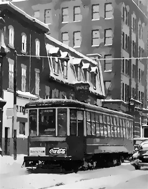 trolley bus à montreal montreal scenes street view