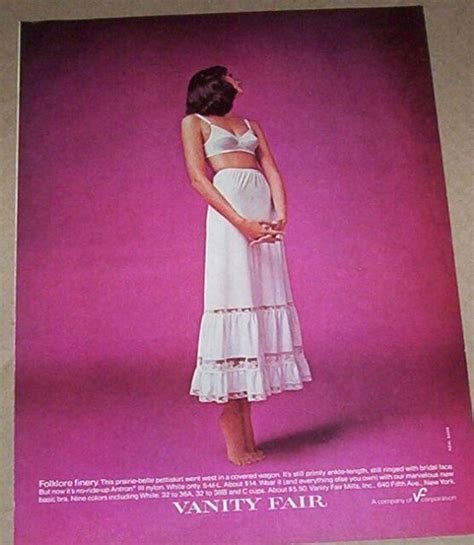 Print Ad Vanity Fair Lingerie Pettiskirt Slip Bra Girl Vintage