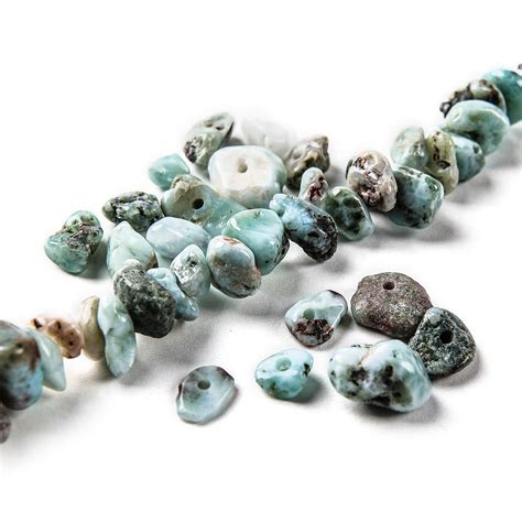 Gemstones Larimar Chip Beads
