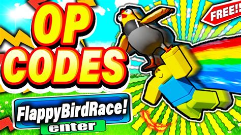 All New Secret Update Codes In Flappy Bird Race Codes Roblox Flappy
