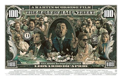 This Impressive Screen Print Poster Inspired By The Wolf Of Wall Street