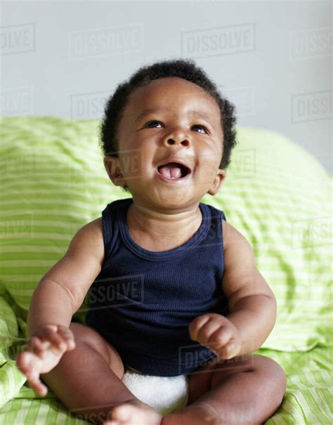 Laughing African American Baby Stock Photo Dissolve
