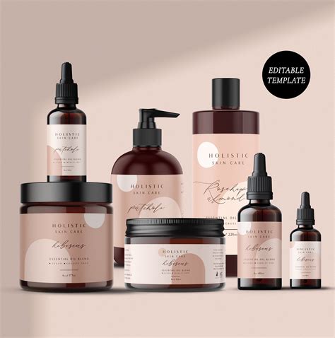 Cosmetic Labels Cosmetic Packaging Business Branding Minimalistic
