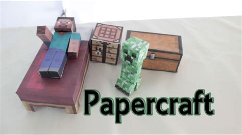 Cómo Hacer Papercraft De Minecraft Manualidades Fáciles Youtube