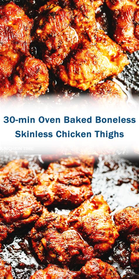 Min Oven Baked Boneless Skinless Chicken Thighs Recipe In Sexiezpix Web Porn