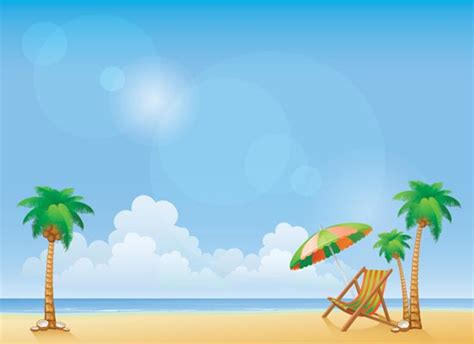 Free Download Summer Beach Background Vectors Download Summer Beach