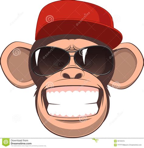 Happy Monkey Stock Vector Illustration Of Nature
