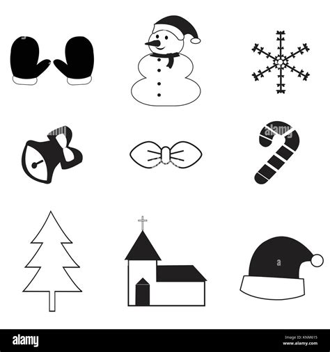 Christmas Icon Set Stock Vector Image And Art Alamy