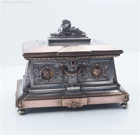 Antiques Atlas French Copper And Silvered Bronze Casket