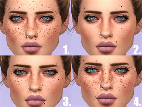 Freckles Skin The Sims 4 Sims4 Clove Share Asia Tổng Hợp