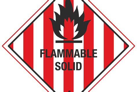 Flammable Solid Linden Signs Print