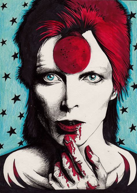 The Passion Of Ziggy Stardust David Bowie Tribute David Bowie Art