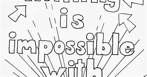 Coloring Pages For Kids By Mr Adron Nothing Is Impossible For God