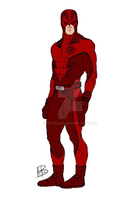 Daredevil Redesign Sketch And Color By Guygar79 On Deviantart