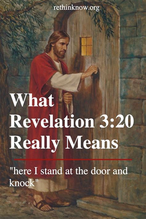 What Revelation 3 20 Really Means In 2021 Bible Verse For Today