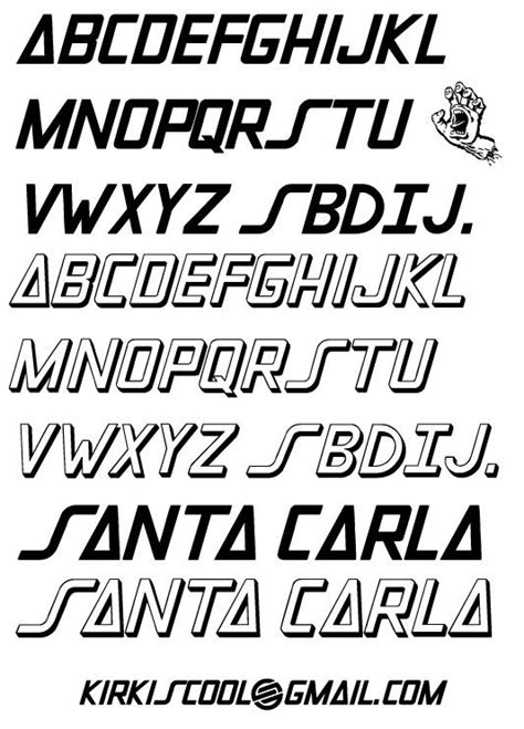 Santa Cruz Font Style