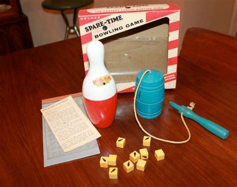 Vintage Spare Time Bowling Game 1960 Original Box Packaging Etsy