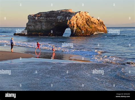 Natural Bridges Beach Waves Hi Res Stock Photography And Images Alamy